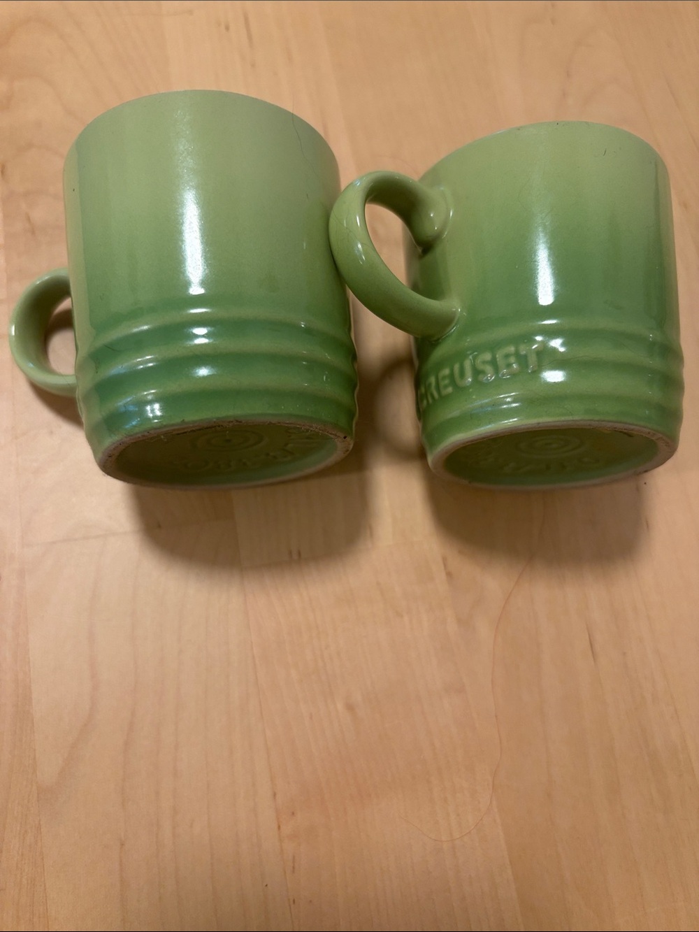 Le Creuset espresso mugs in Palm